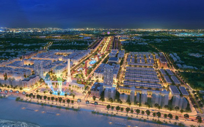 Phối cảnh dự án khu đô thị Quảng trường biển thành phố Sầm Sơn của Sun Group.