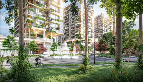 Hệ sinh thái xanh tuyệt mỹ cùng chuỗi tiện ích đỉnh cao phục vụ nhu cầu nghỉ ngơi, thư giãn như resort tại Sunshine Green Iconic.