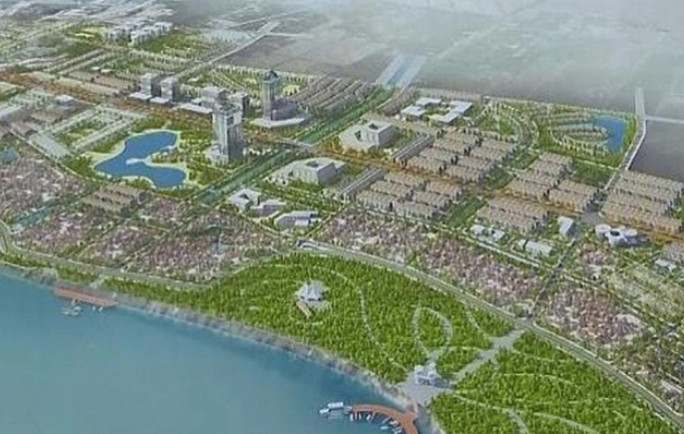 Khu đô thị mới tại xã Hoằng Quang và xã Hoằng Long, TP. Thanh Hóa có quy mô 175,9ha với tổng mức đầu tư gần 13.000 tỷ đồng.