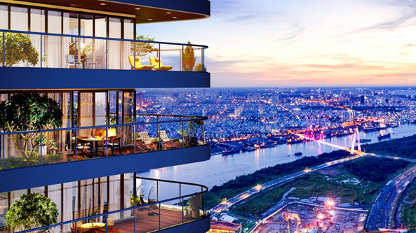 Tất cả căn hộ Sunshine Golden River đều sở hữu vườn ban công diện tích lớn tại KĐT Nam Thăng Long - Ciputra.