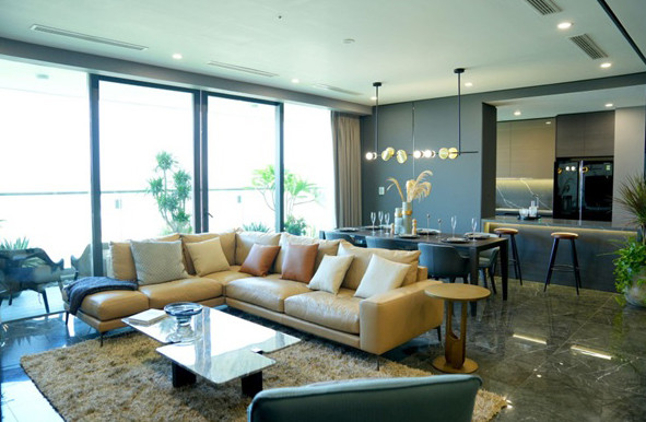 Sunshine Golden River thể hiện vị thế của gia chủ qua từng chi tiết thiết kế.