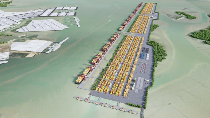 Phối cảnh cảng quốc tế Cần Giờ.