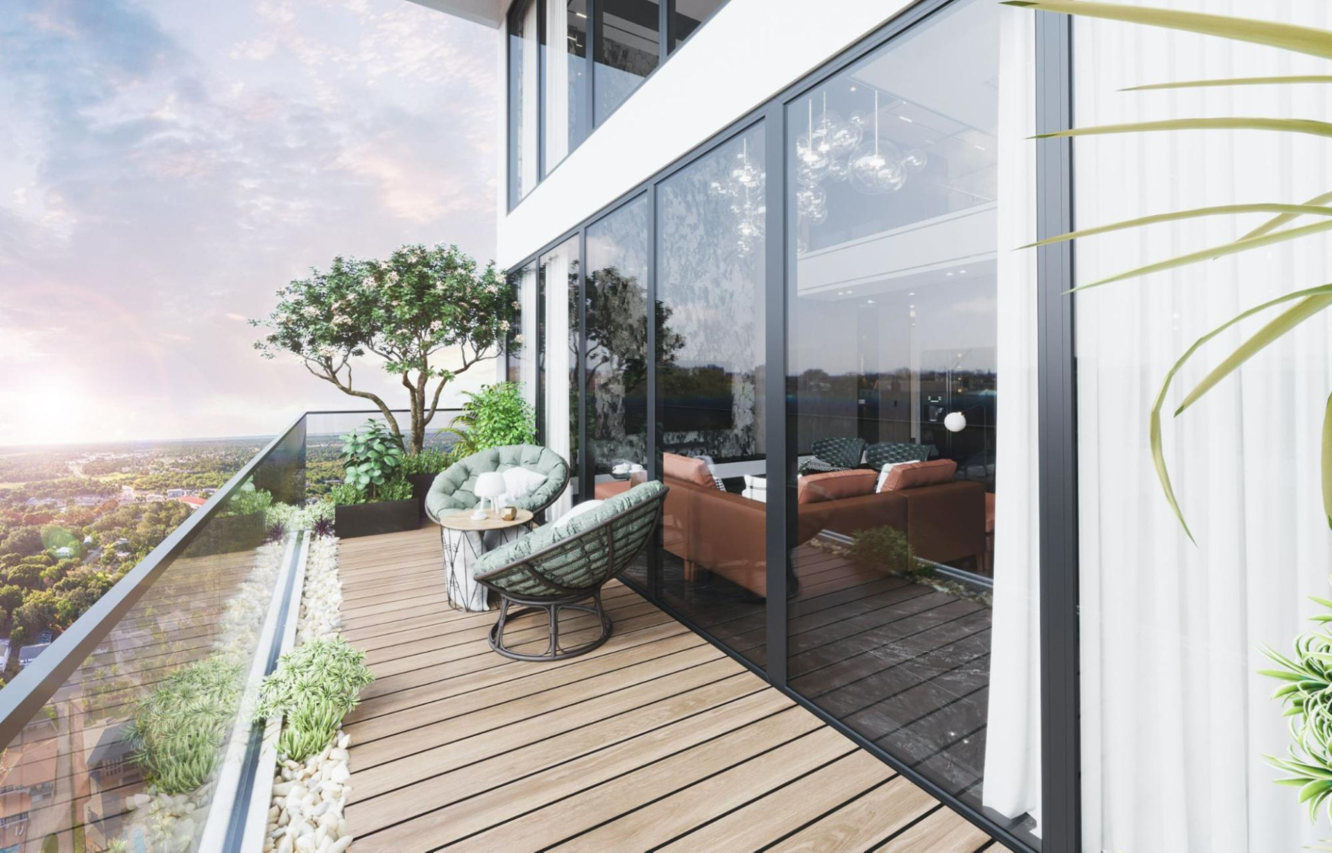 100% căn hộ tại Sunshine Green Iconic đều sở hữu vườn thẳng đứng.