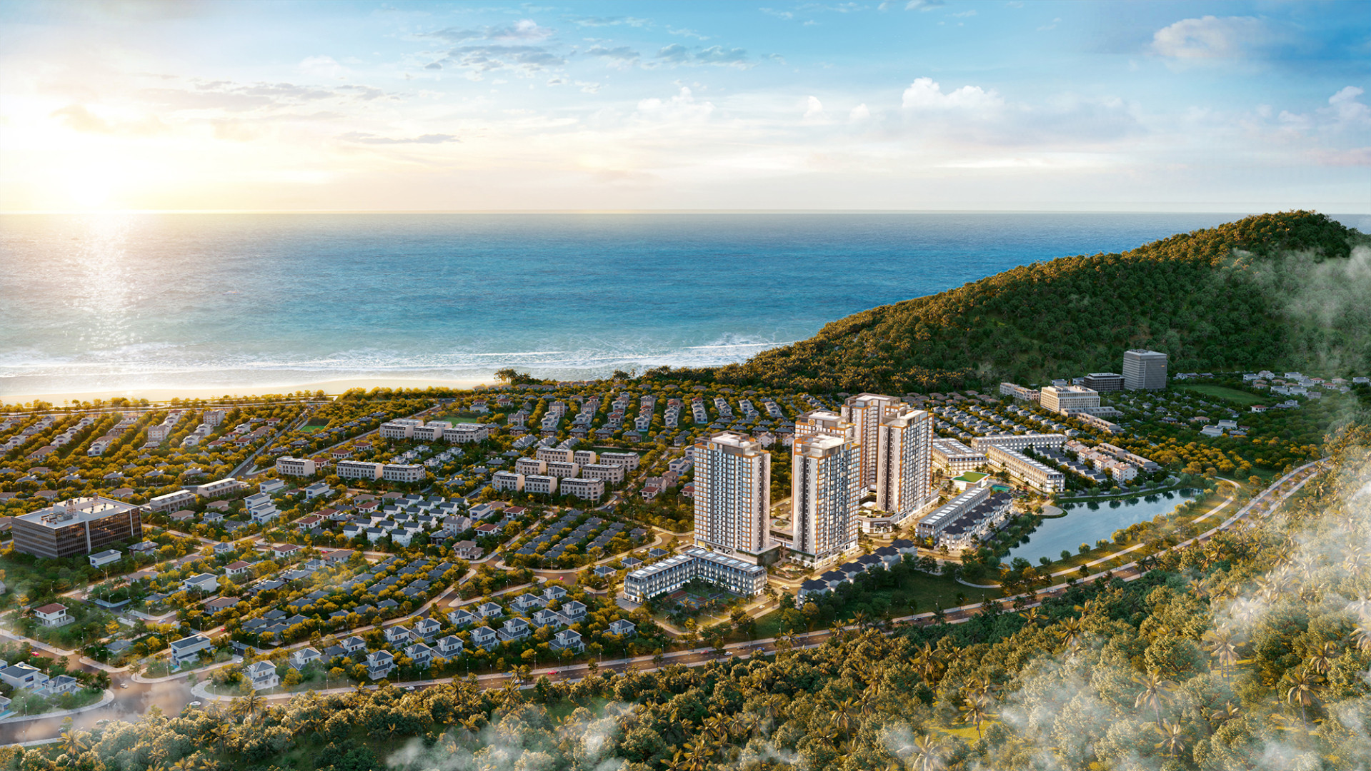 Vị trí tựa sơn hướng hải của căn hộ 9X Quy Nhơn do Hưng Thịnh Land phát triển.