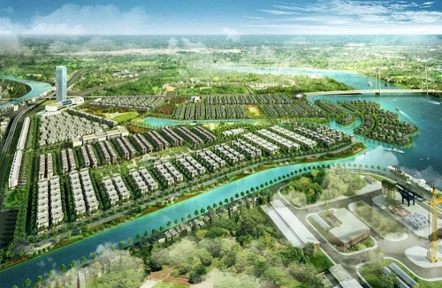 Phối cảnh Khu đô thị phức hợp Hạ Long Xanh của Vingroup.
