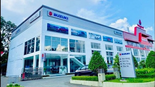 Suzuki Đồng Hiệp được xây dựng trong một không gian xanh