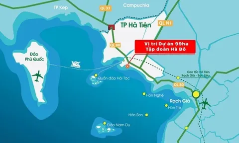 Tập đoàn Hà Đô (HDG) dự kiến phát triển khu đô thị quy mô 99ha, tổng mức đầu tư 3.000 tỷ đồng tại Hà Tiên